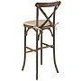 Flash Furniture Wood X-Back Bar Stool, Dark Antique (XAXBARGOBC)~#|#~sp141955502_sc7