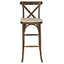 Flash Furniture Wood X-Back Bar Stool, Dark Antique (XAXBARGOBC)~#|#~sp141955597_sc7