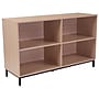 Flash Furniture HERCULES Series 29.5"H 4-Shelf Bookcase, Oak Laminate (NANJH1764)~#|#~sp141958489_sc7