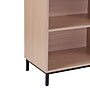 Flash Furniture HERCULES Series 29.5"H 4-Shelf Bookcase, Oak Laminate (NANJH1764)~#|#~sp141959501_sc7