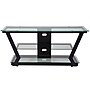 Flash Furniture Harbor Hills Glass Console TV Stand, Screens up to 45", Clear/Black (NANJH1760)~#|#~sp141963729_sc7