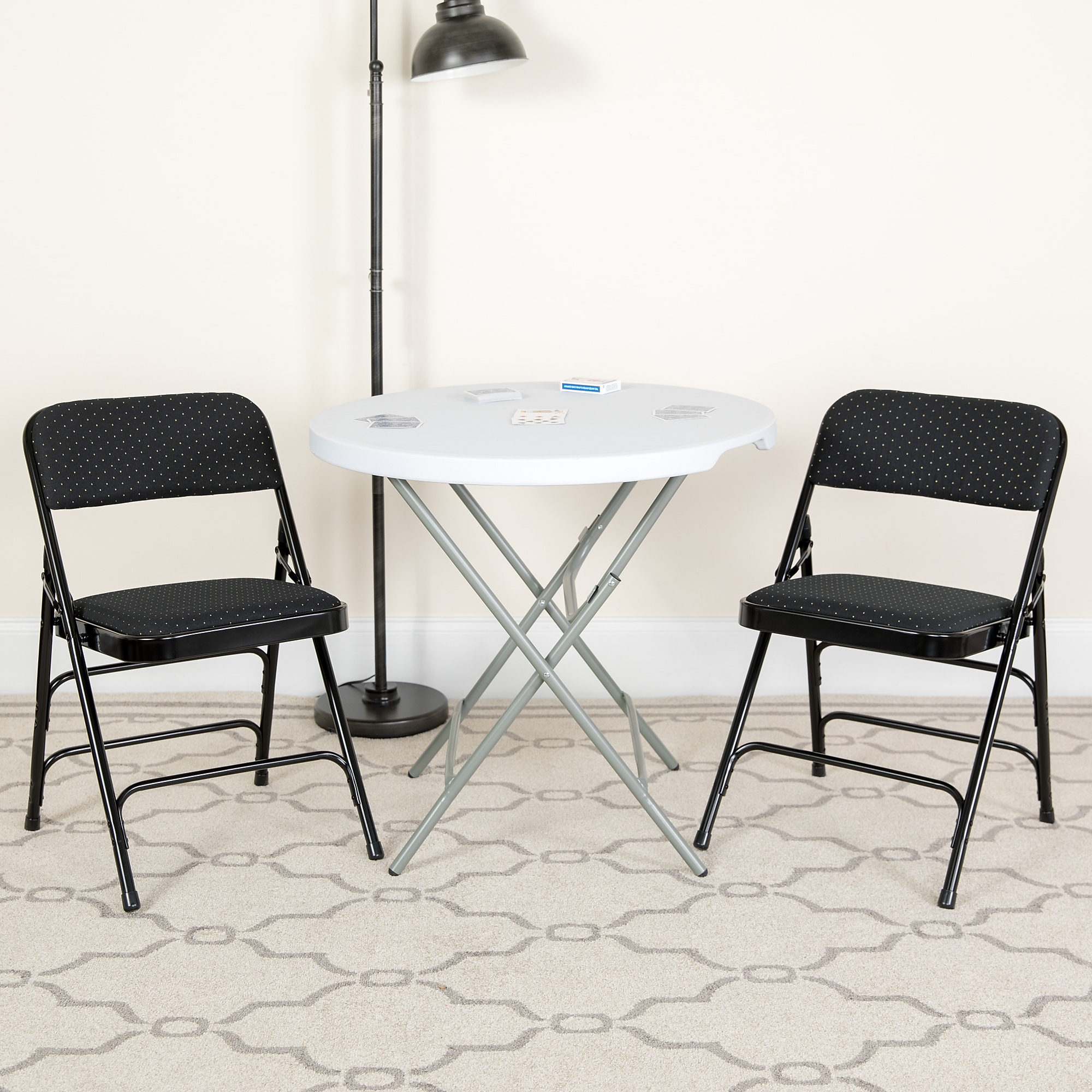 Flash Furniture HERCULES Series Fabric Banquet/Reception Chair, Black, 2/Pack (2AWMC309AFBLK) Sansujyuku sansujyuku.com