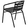 Flash Furniture Aluminum Stacking Patio Chairs, Black, 4/Pack (4TLH017CBK)~#|#~sp142033724_sc7