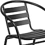Flash Furniture Aluminum Stacking Patio Chairs, Black, 4/Pack (4TLH017CBK)~#|#~sp142034127_sc7