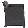 Flash Furniture Seneca Faux Rattan Chair with All-Weather Cushion, Dark Gray/Light Gray (DADSF21DKGY)~#|#~sp142034938_sc7