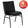 Flash Furniture HERCULES Vinyl Stacking Chair, Black, 4/Pack (4XU60153BKVYL)~#|#~sp142043564_sc7