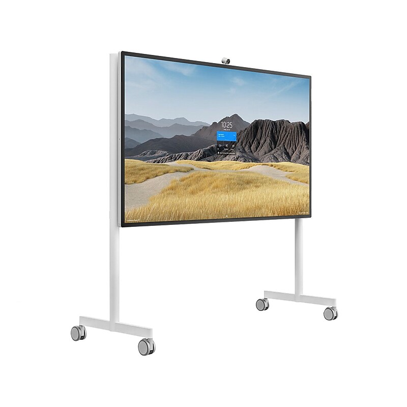 Steelcase Roam Mobile Stand for 85" Microsoft Surface Hub 2S, Arctic White/Gray (STPM2CART85) image 1
