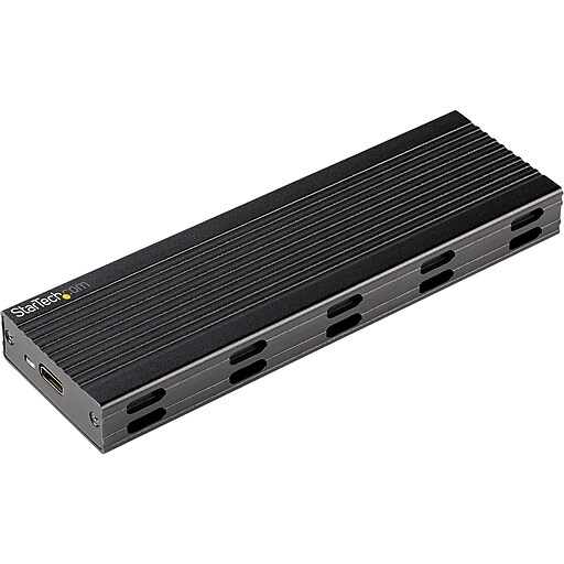 StarTech M.2 NVMe/SATA SSD Enclosure, Black (SM2E1BMU31C