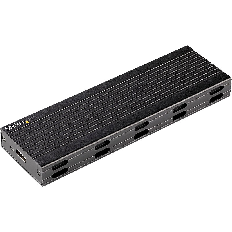 StarTech M.2 NVMe/SATA SSD Enclosure, Black (SM2E1BMU31C) image 1