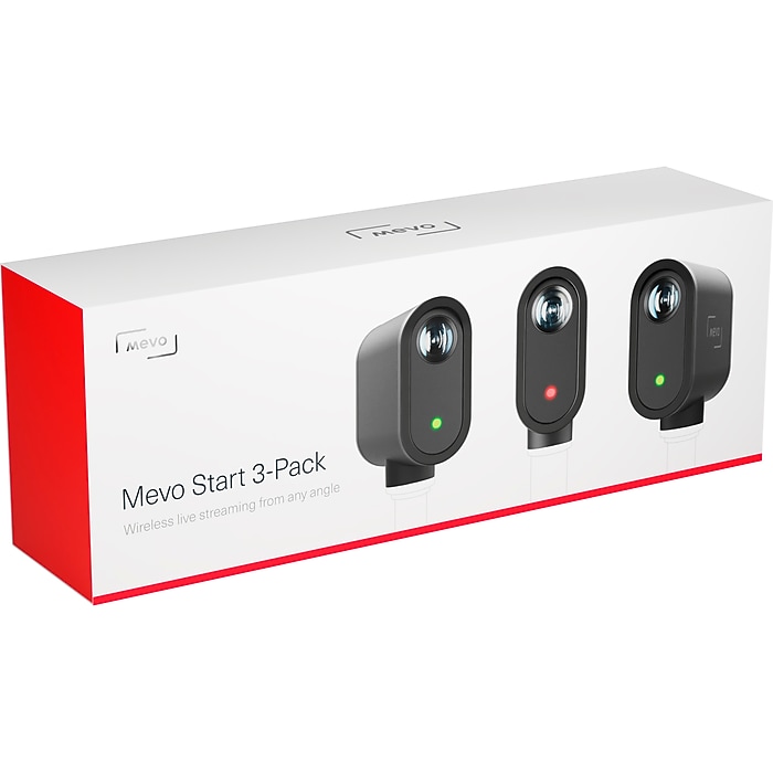 Logitech Mevo Start HD 1080p Live-Streaming Camera, Black, 3/Pack