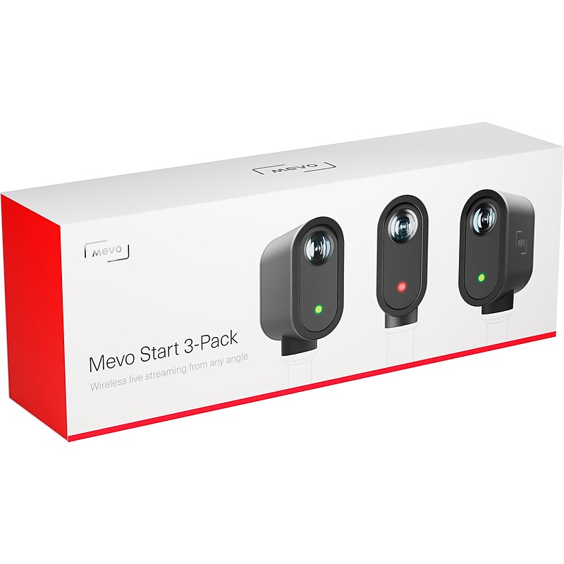 Logitech Mevo Start HD 1080p Live-Streaming Camera, Black, 3/Pack (961-000500) image 1