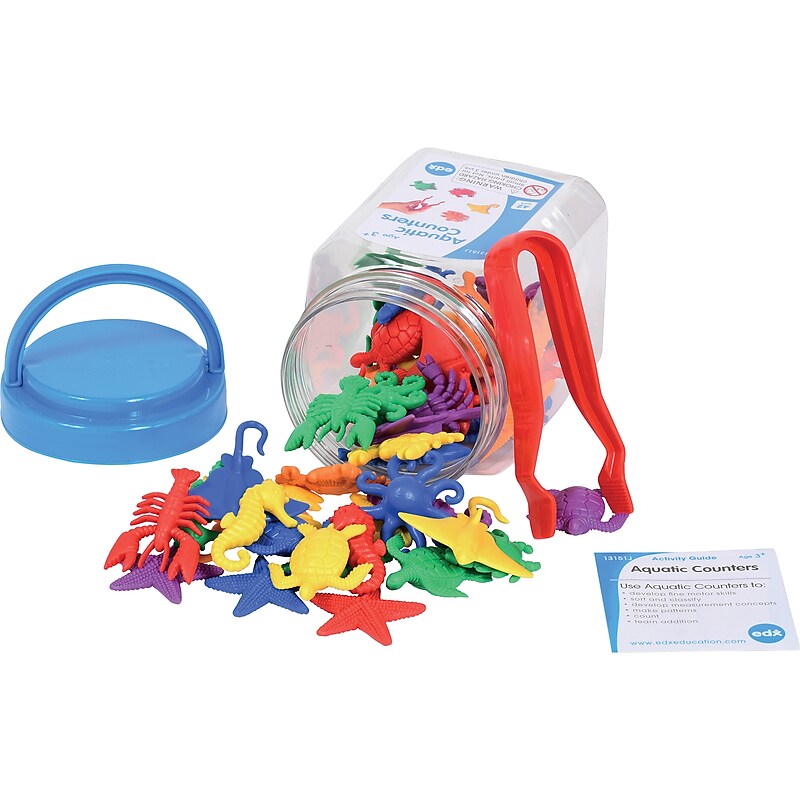 Learning Advantage Counters Combo Set Manipulative, Assorted Colors, 4/Pack (13000MIX) image 1