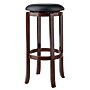 Winsome Walcott Faux Leather Bar Stool, Black/Walnut (94160)~#|#~sp14275610_sc7