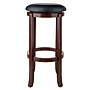 Winsome Walcott Faux Leather Bar Stool, Black/Walnut (94160)~#|#~sp14275613_sc7