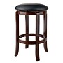Winsome Walcott Faux Leather Counter Stool, Black/Walnut (94164)~#|#~sp14275618_sc7