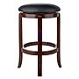 Winsome Walcott Faux Leather Counter Stool, Black/Walnut (94164)~#|#~sp14275620_sc7