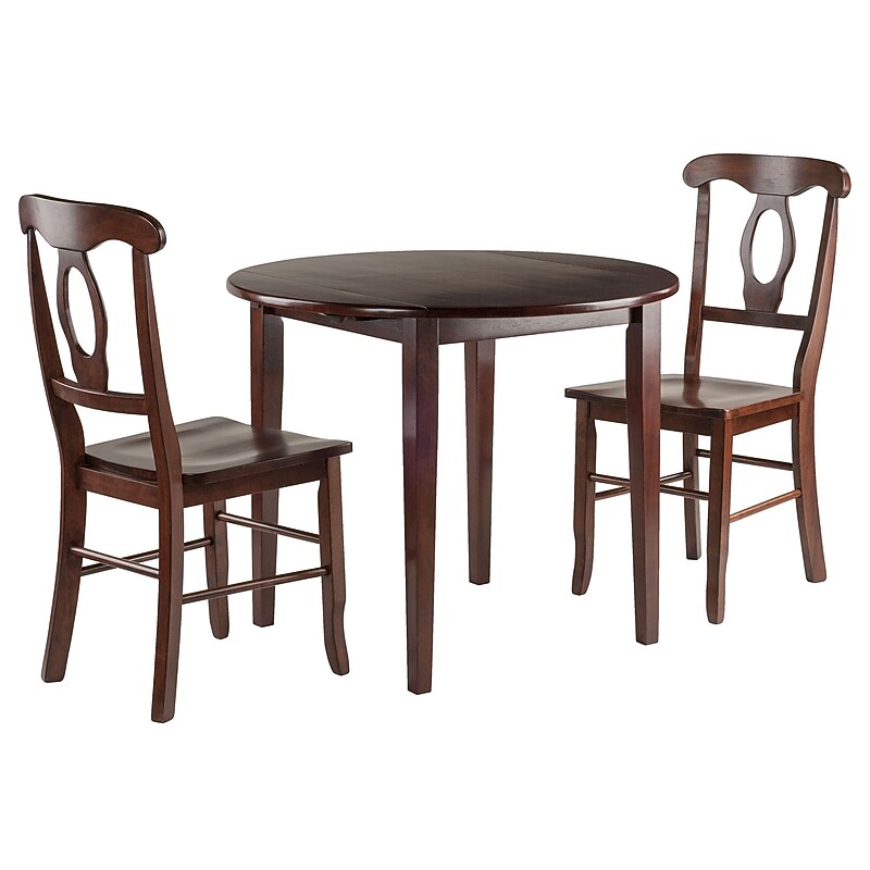 Winsome Clayton 3 Piece Drop Leaf Table Set with Renaissance Chairs (94388) image 1