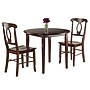 Winsome Clayron 3-Piece 35.98" Round Wooden DropLeaf Table Dining Set, Walnut (94388)~#|#~sp14275669_sc7