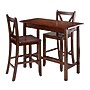 Winsome Sally 3-Piece Wooden Breakfast Table Set, 19.69" x 39.37", Walnut (94364)~#|#~sp14275680_sc7