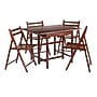 Winsome Taylor 5-Piece Wooden Drop Leaf Table Dining Set, 30.51" x 41.73", Walnut (94557)~#|#~sp14275682_sc7