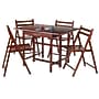 Winsome Taylor 5-Piece Wooden Drop Leaf Table Dining Set, 30.51" x 41.73", Walnut (94557)~#|#~sp14275699_sc7
