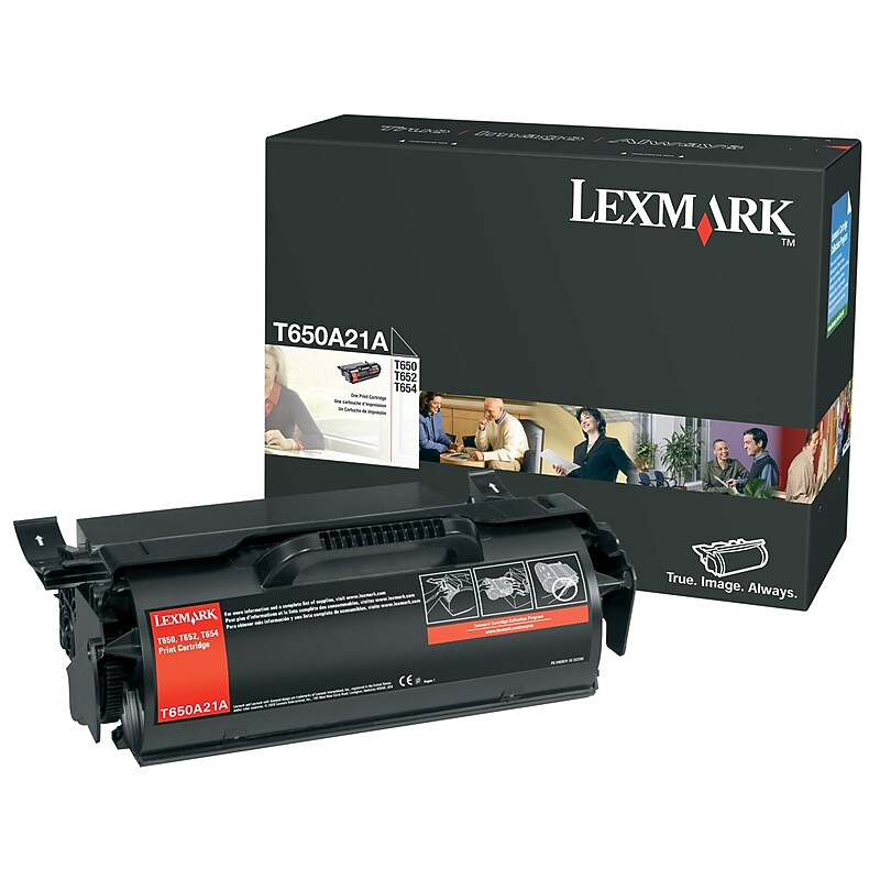 Lexmark T650A21A Black Standard Yield Toner Cartridge image 1