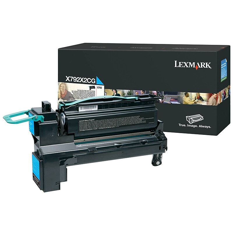 Lexmark X792X2CG Cyan Extra High Yield Toner Cartridge image 1