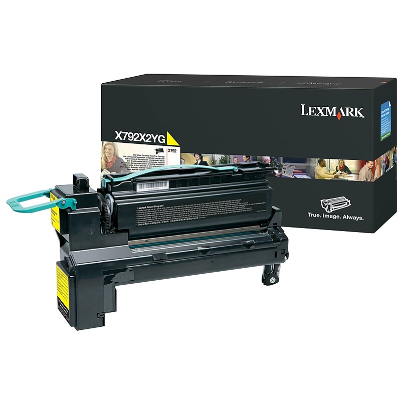 Lexmark X792X2YG Yellow Extra High Yield Toner Cartridge image 1