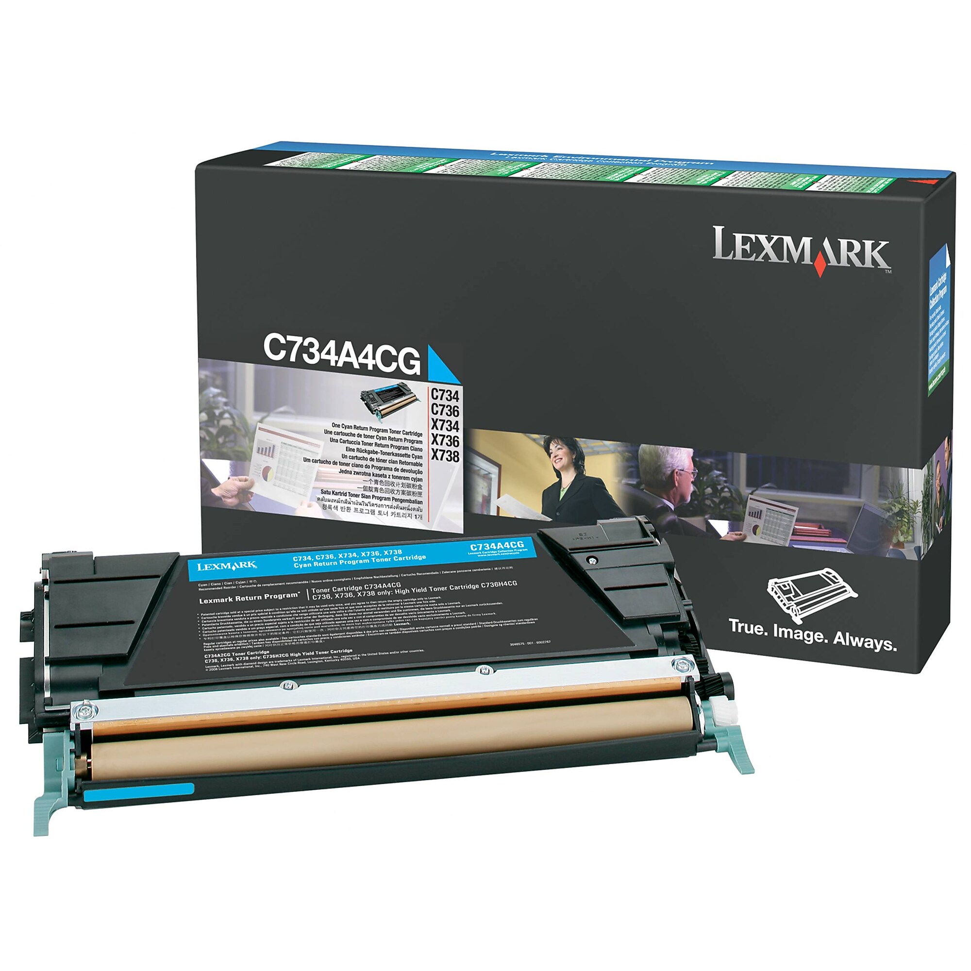 Lexmark C734A4CG Cyan Standard Yield Toner Cartridge Sansujyuku sansujyuku.com