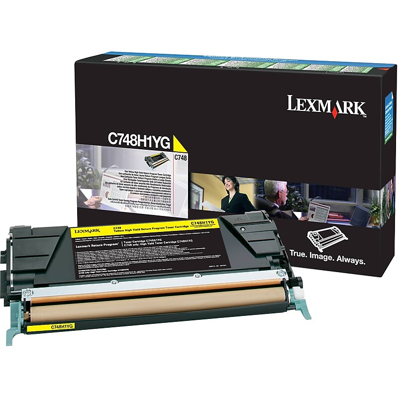 Lexmark C748 Yellow High Yield Toner Cartridge image 1