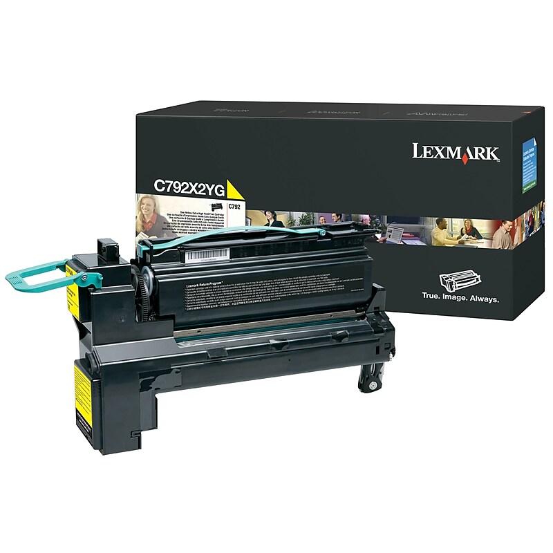 Lexmark C792X2YG Yellow Extra High Yield Toner Cartridge image 1