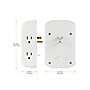Philips 5-Outlet 2-USB Port Surge Protector, White (SPS5002WA/37)~#|#~sp143374924_sc7