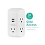 Philips 5-Outlet 2-USB Port Surge Protector, White (SPS5002WA/37)~#|#~sp143374926_sc7