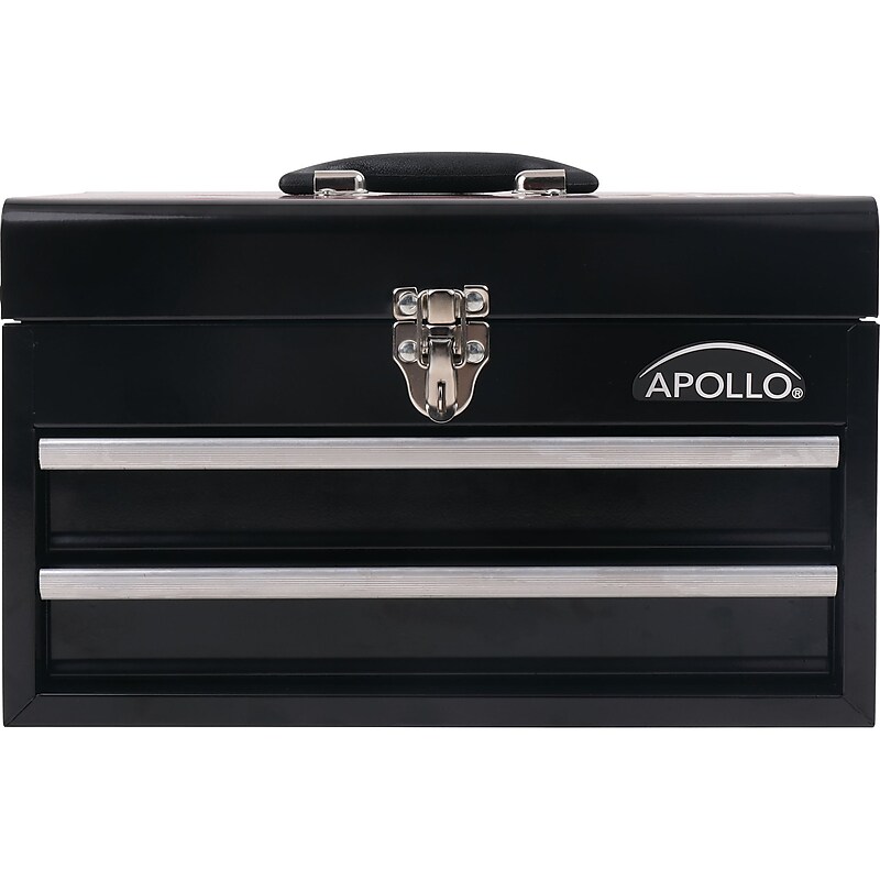 Apollo Tools 2-Drawer Chest Case, Black (DT5010) image 1