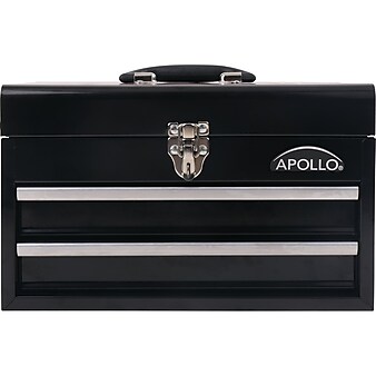 Apollo Tools 2-Drawer Chest Case, Black (DT5010)