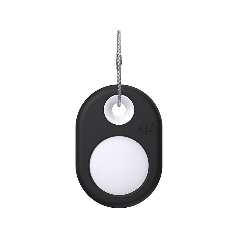 Speck SiliRing Black/White Key Chain Holder for AirTag image 1