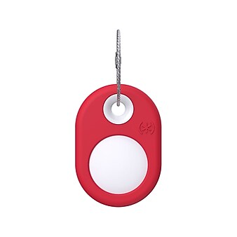 Speck SiliRing Unreal Red/White Key Chain Holder for AirTag