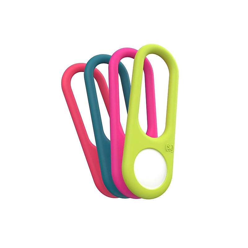 Speck SiliLoop Assorted Basics Colors Luggage Attachable Holders for AirTag, 4/Pack image 1