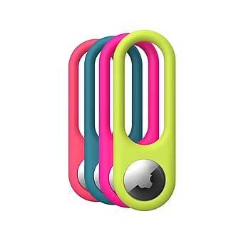 Speck SiliLoop Assorted Basics Colors Luggage Attachable Holders for AirTag, 4/Pack