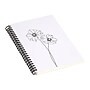 DENY Designs Anemones by the Colour Study Professional Notebooks, 5.5" x 8.25", Dotted, 40 Sheets, White (70286-NOBS01)~#|#~sp143470439_sc7