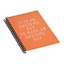 DENY Designs Awesome Day by June Journal Professional Notebooks, 5.5" x 8.25", Dotted, 40 Sheets, Orange (70873-NOBS01)~#|#~sp143470456_sc7