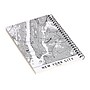 DENY Designs New York City White Map by Multiplicity Notebook, 5.5" x 8.25", Dotted, 40 Sheets, Cream (69105-nobs01)~#|#~sp143470478_sc7