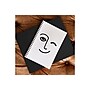 DENY Designs Wink Face by Mambo Art Studio Professional Notebooks, 5.5" x 8.25", Dotted, 40 Sheets, White (68797-NOBS01)~#|#~sp143470496_sc7