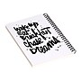 DENY Designs Wake Up by Kal Barteski Professional Notebooks, 5.5" x 8.25", Dotted, 40 Sheets, White (58761-NOBS01)~#|#~sp143470525_sc7