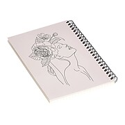 DENY Designs Alexandria Botany I by Iveta Abolina Notebook, 5.5" x 8.25", Dotted, 40 Sheets, Cream (71323-nobs01)