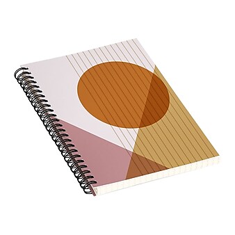 DENY Designs Horizon Lines by Morgan Kendall Professional Notebooks, 5.5" x 8.25", Dotted, 40 Sheets, Multicolor (72677-NOBS01)
