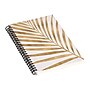 DENY Designs Metallic Gold Palm Leaf by Modern Tropical Notebook, 5.5" x 8.25", Dotted, 40 Sheets, White/Gold~#|#~sp143470699_sc7