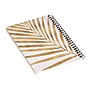 DENY Designs Metallic Gold Palm Leaf by Modern Tropical Notebook, 5.5" x 8.25", Dotted, 40 Sheets, White/Gold~#|#~sp143470716_sc7