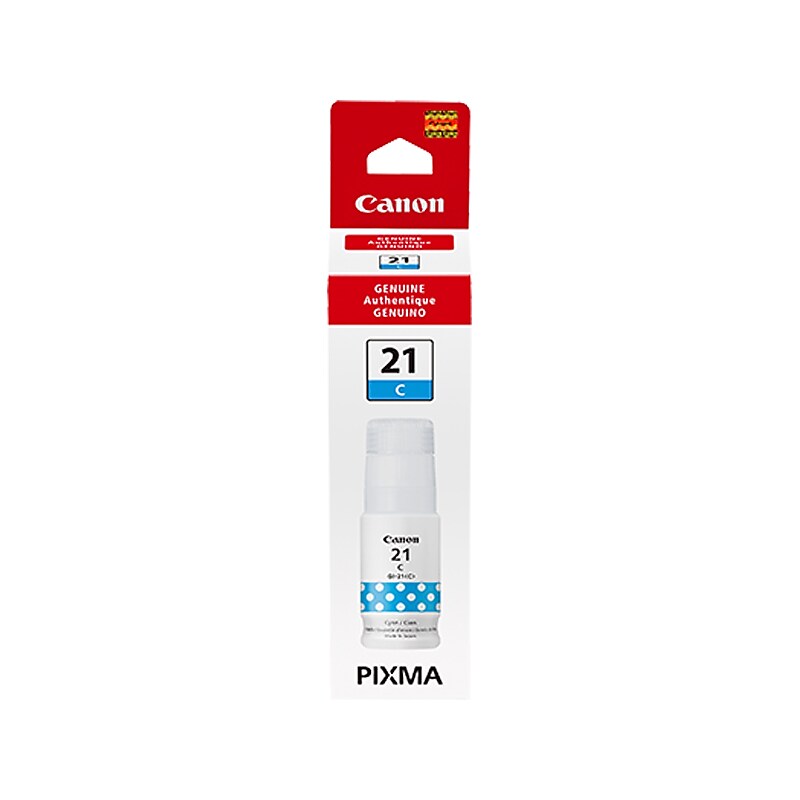 Canon 21 Cyan Standard Yield Ink Bottle (CNM4537C001) image 1