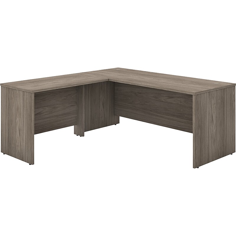 Bush Business Furniture Studio C 72"W L Shaped Desk with Return, Modern Hickory (STC049MH) image 1